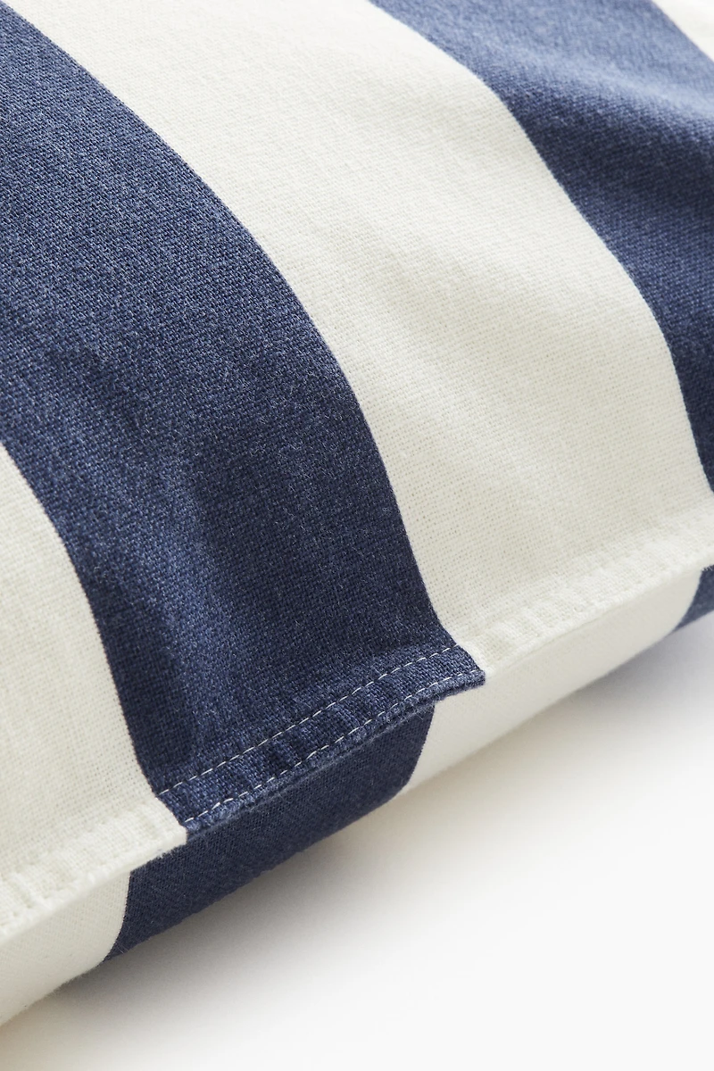 Housse de coussin en lin mélangé