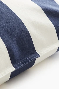 Housse de coussin en lin mélangé