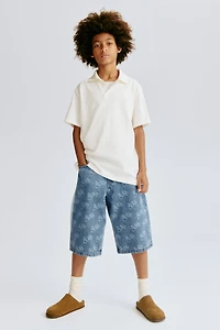 Short flottant en denim
