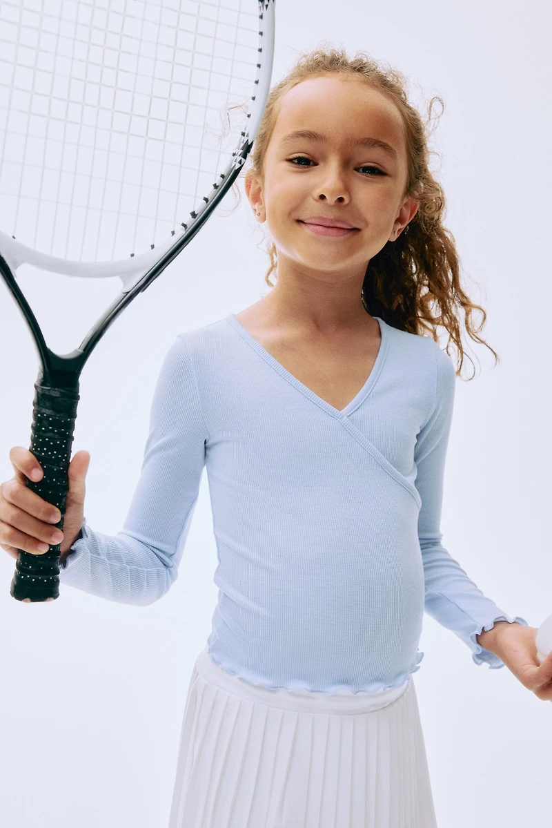 T-shirt de sport croisé