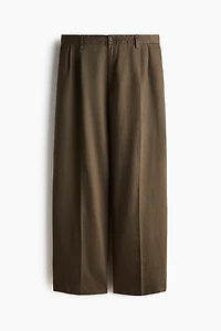 Loose-Fit Linen-Blend Pants