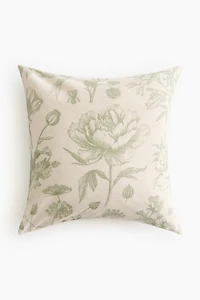 Linen-Blend Cushion Cover