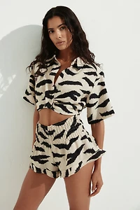 Smocked Pull-On Shorts