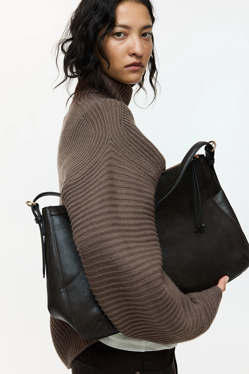 Rib-Knit Wool-Blend Sweater