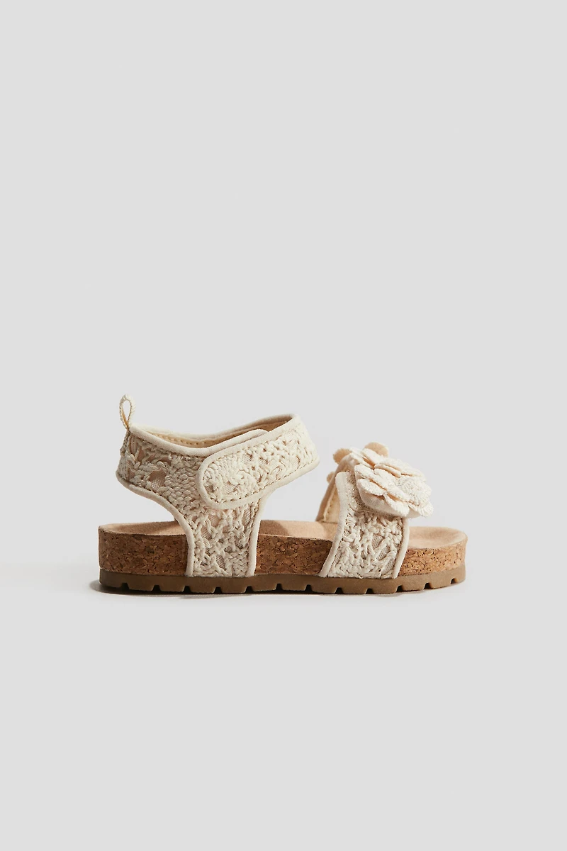 Crochet-Look Sandals
