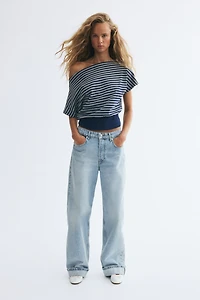 Boat-Neck Cotton Top
