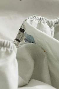 Patterned Cotton Fitted Sheet