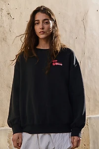 Oversized Sweatshirt with Printed Motif