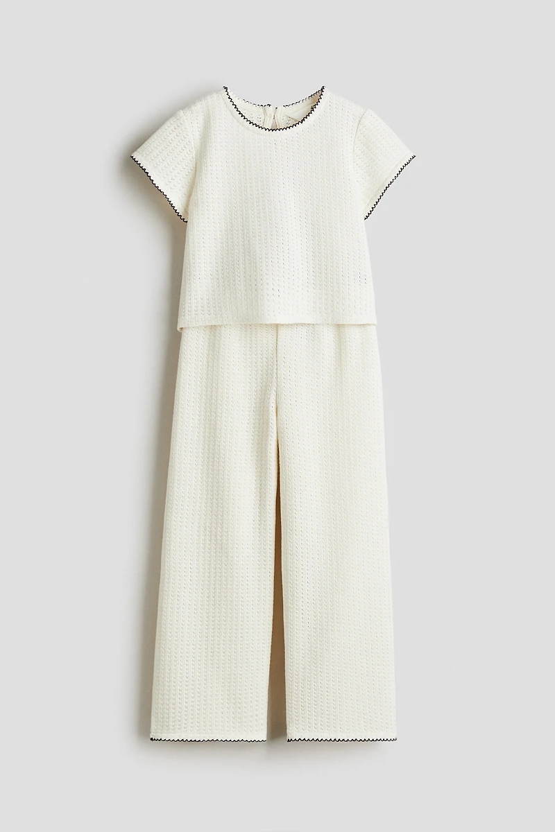 2-Piece Jacquard-Knit Set