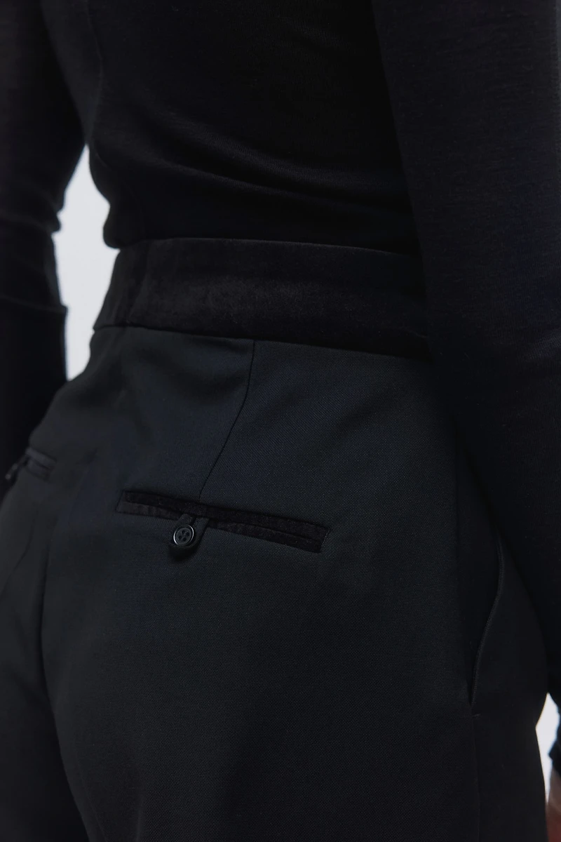 High-Waist Dress Shorts