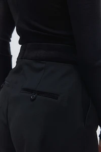 High-Waist Dress Shorts