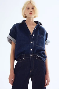 Chemise grande taille en denim