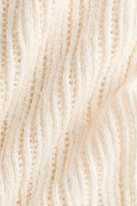 Pantalon large d'aspect crocheté