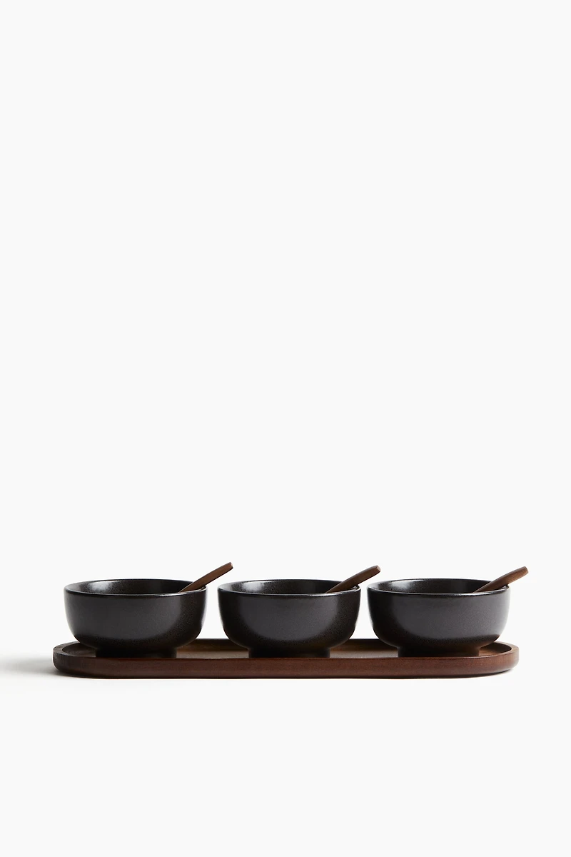 3-Pack Stoneware Serving Bowls
