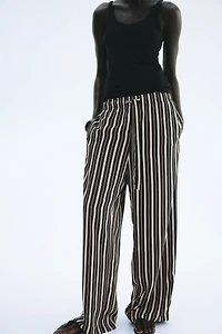 Drawstring Twill Pants