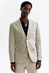 Slim Fit Linen Jacket