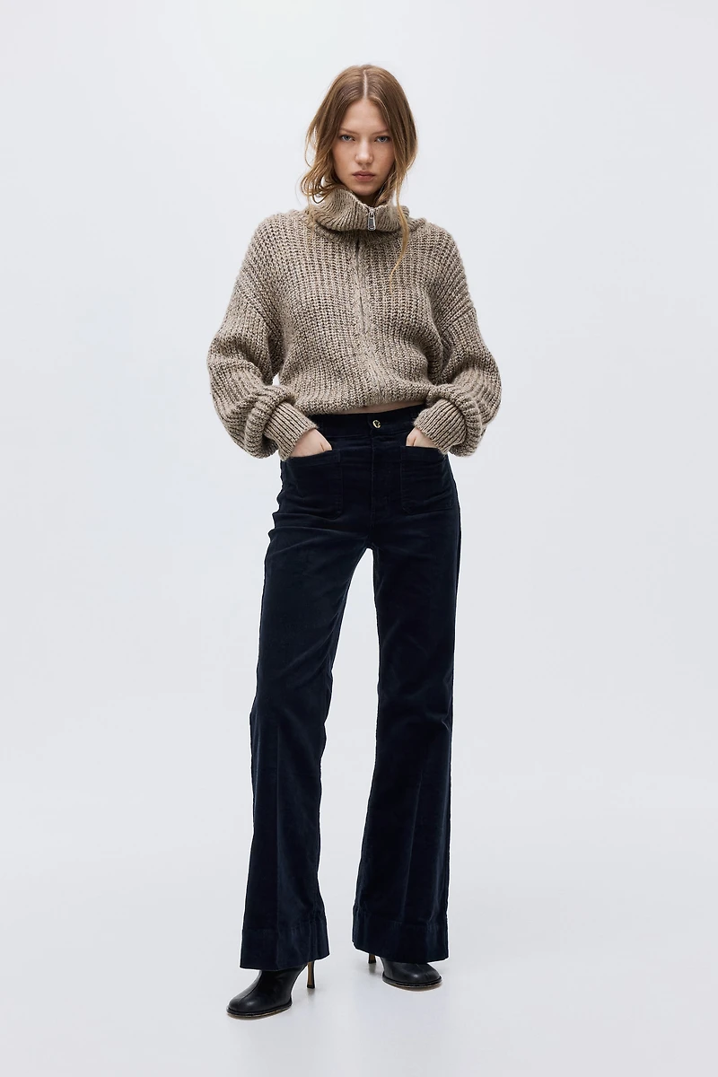 Flared Corduroy Pants