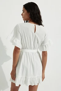 Ruffle-Trimmed Dress