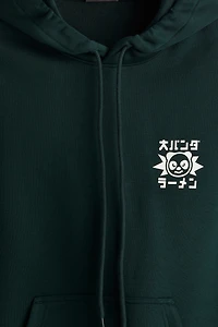 Loose Fit Printed Hoodie