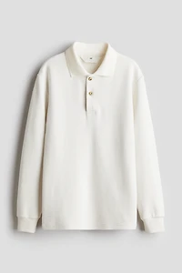 Waffled Polo Shirt