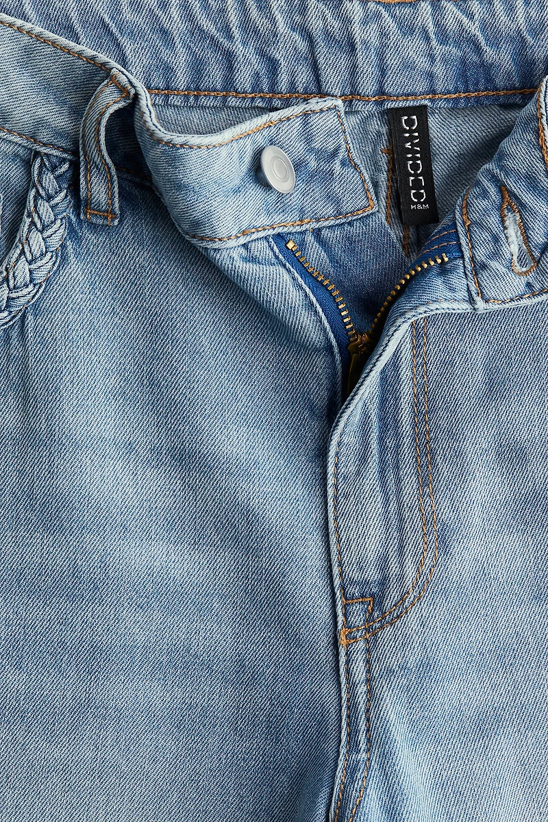 Jean large à taille haute