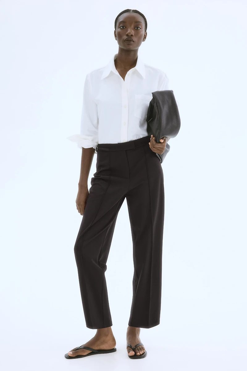 Strap-Detail Pants