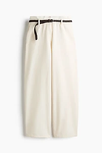 Pantalon tonneau avec ceinture