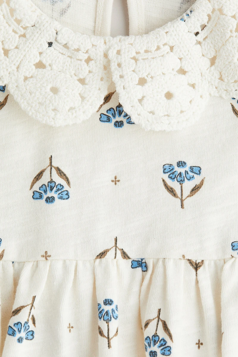 Jersey Dress with Collar