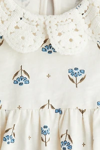 Jersey Dress with Collar