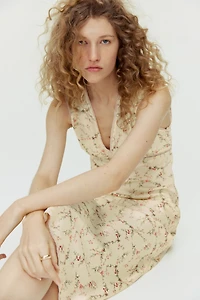 Sleeveless Satin Dress