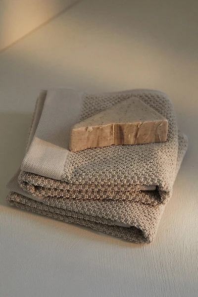 Lot de 2 essuie-mains en coton éponge
