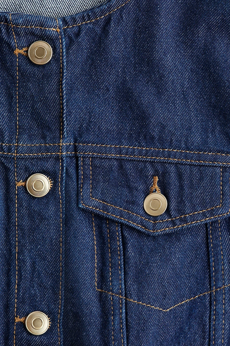 Defined-Waist Twill Shirt