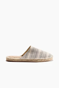Mules façon espadrilles