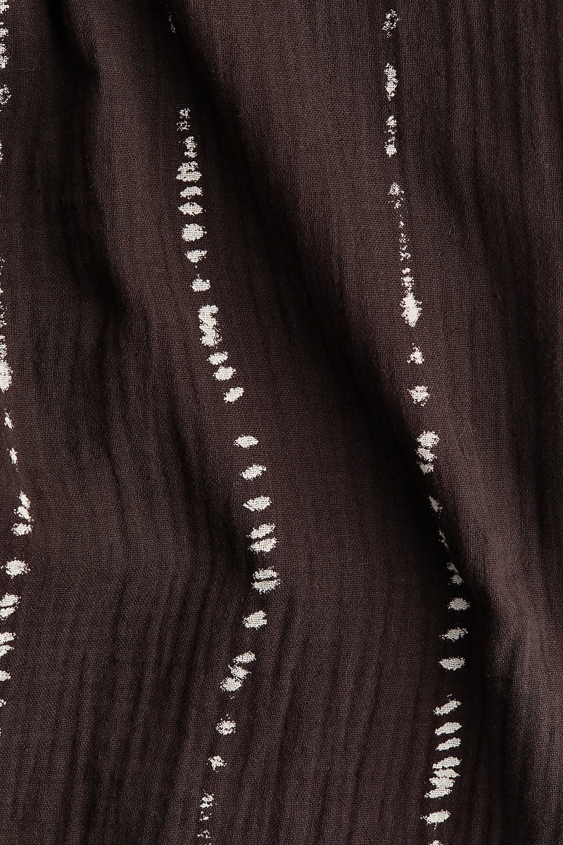 Straight-Leg Muslin Pants