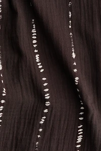 Straight-Leg Muslin Pants