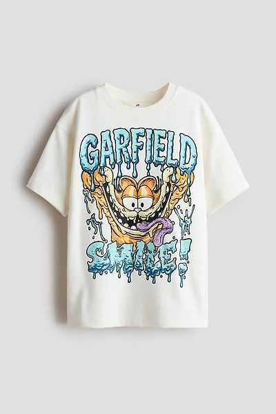 T-Shirt with Printed Motif