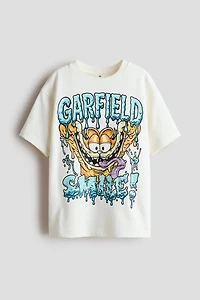 T-Shirt with Printed Motif