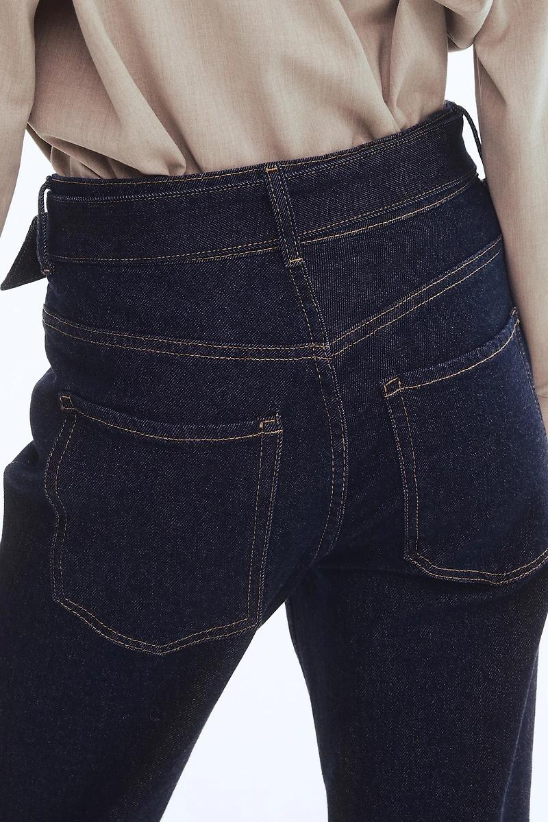 Jean taille haute évasé