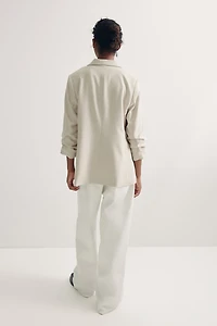 Blazer avec manches froncées