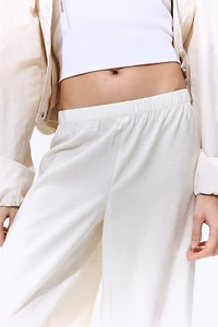 Viscose-Blend Pull-On Pants