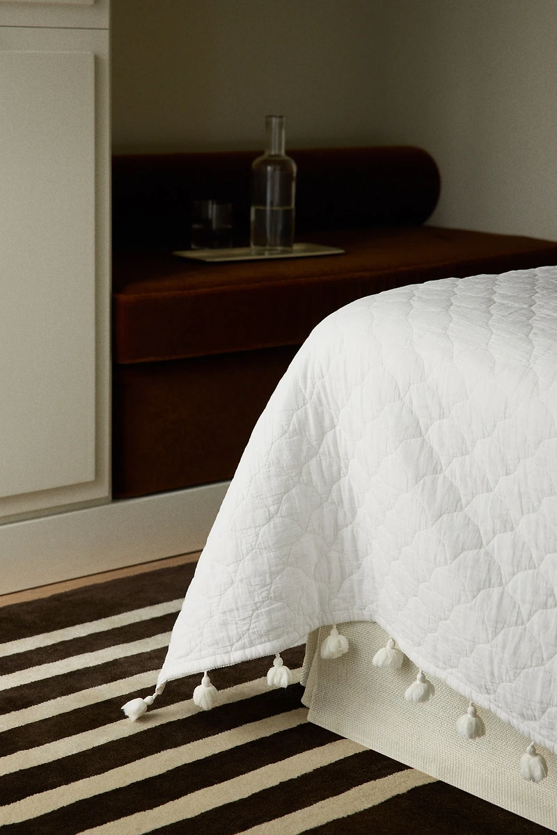 Jeté de lit matelassé en coton