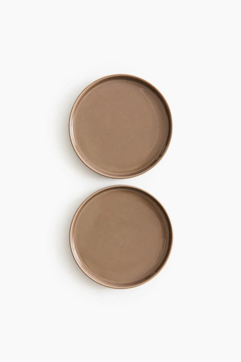 2-Pack Medium-Sized Stoneware Plates