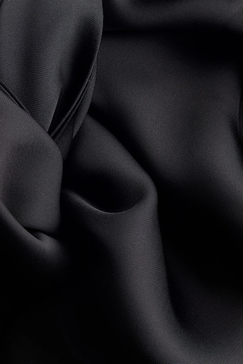 Cowl-Neck Satin Dress