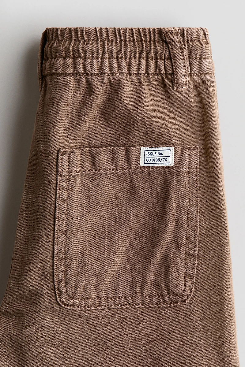 Washed Cotton Twill Pants
