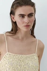 Haut filet à sequins