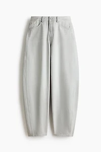 Barrel Leg High Waist Jeans