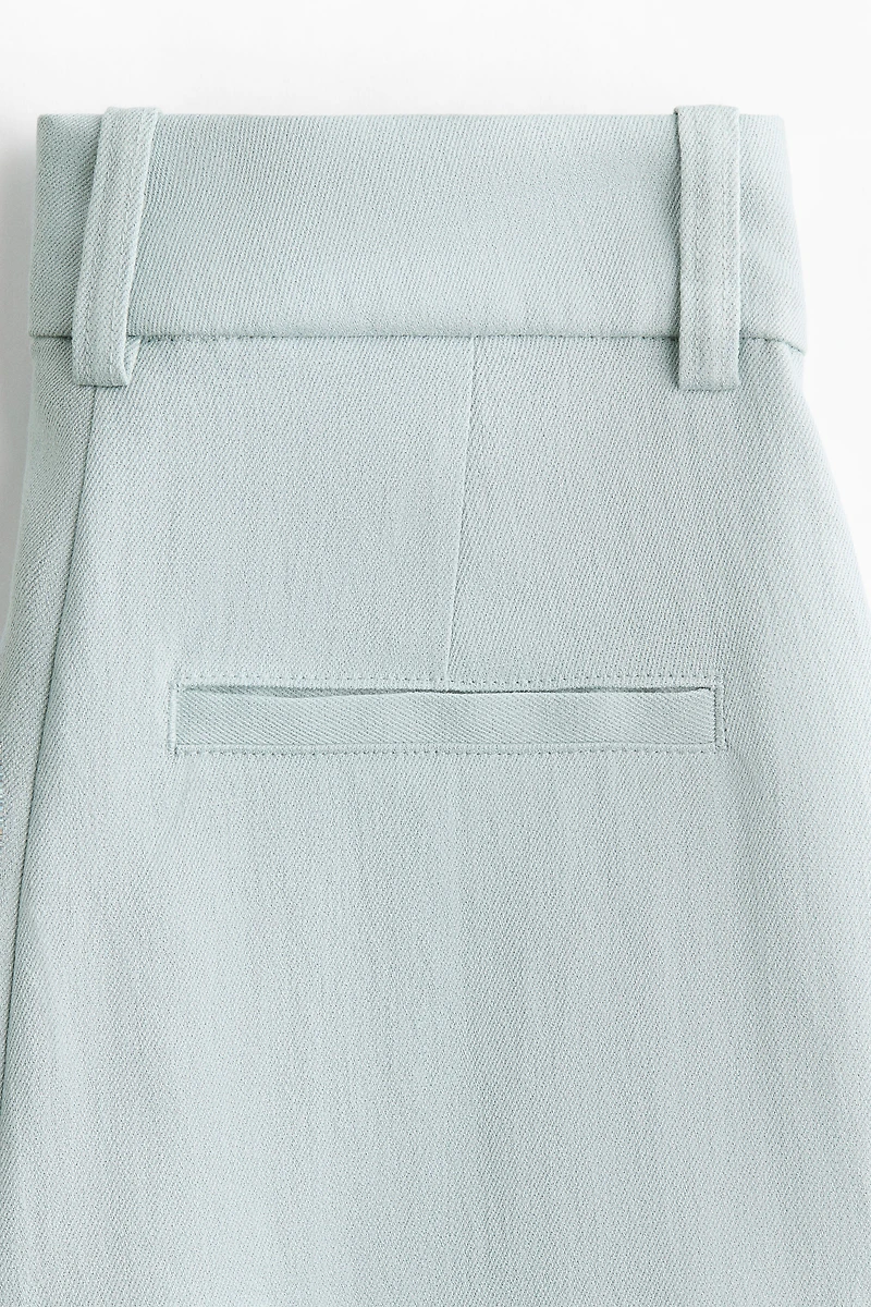 Wide-Leg Linen-Blend Pants