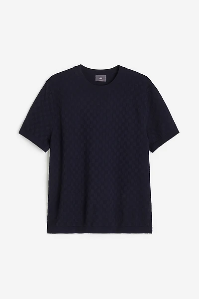 Regular Fit Pattern-knit T-shirt