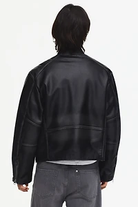 Veste de coureur automobile en tissu enduit