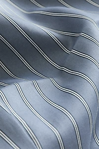 Striped Lyocell Satin Pajamas